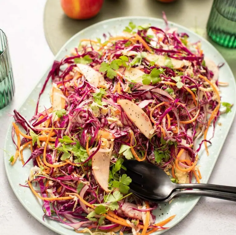 JAZZ-y apple slaw with honey and poppyseed dressing