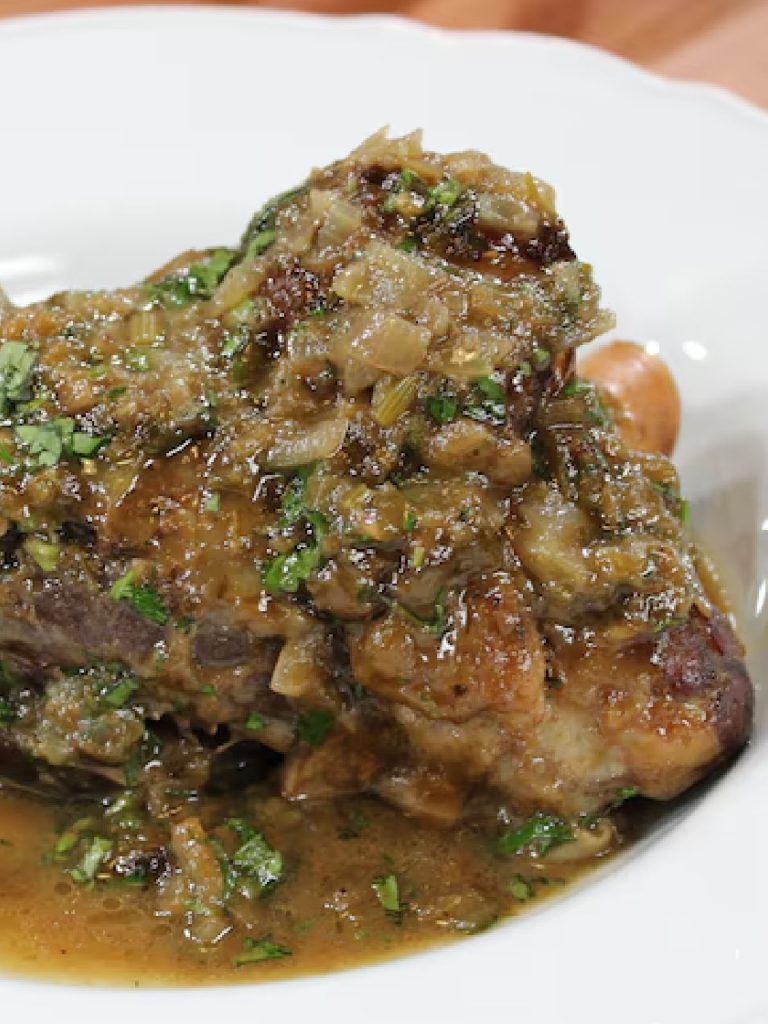 Lamb shank and tarragon stew