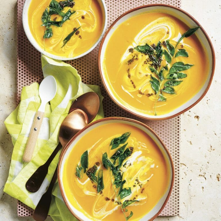 Orange veg one-tray soup