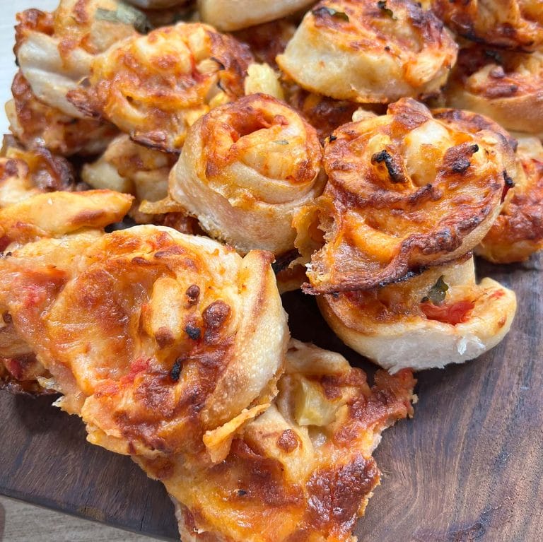 Pineapple pizza scrolls