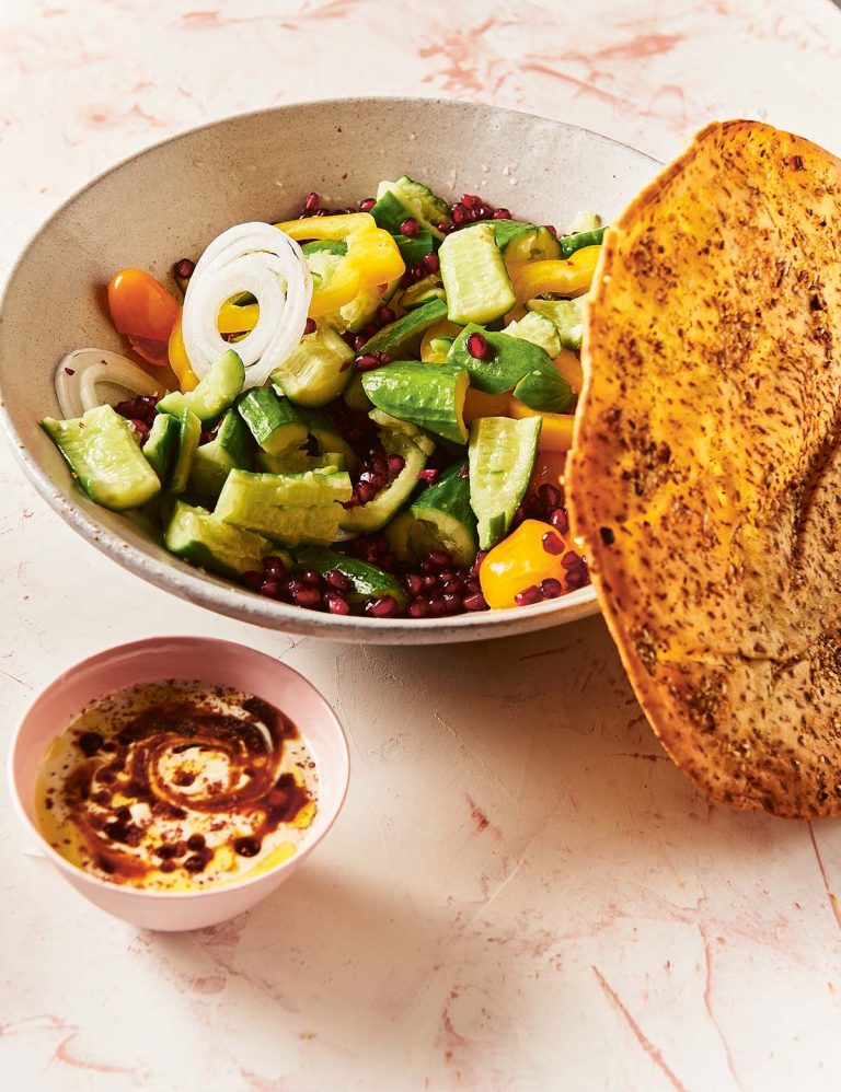 ‘Pita lid on it’ fattoush