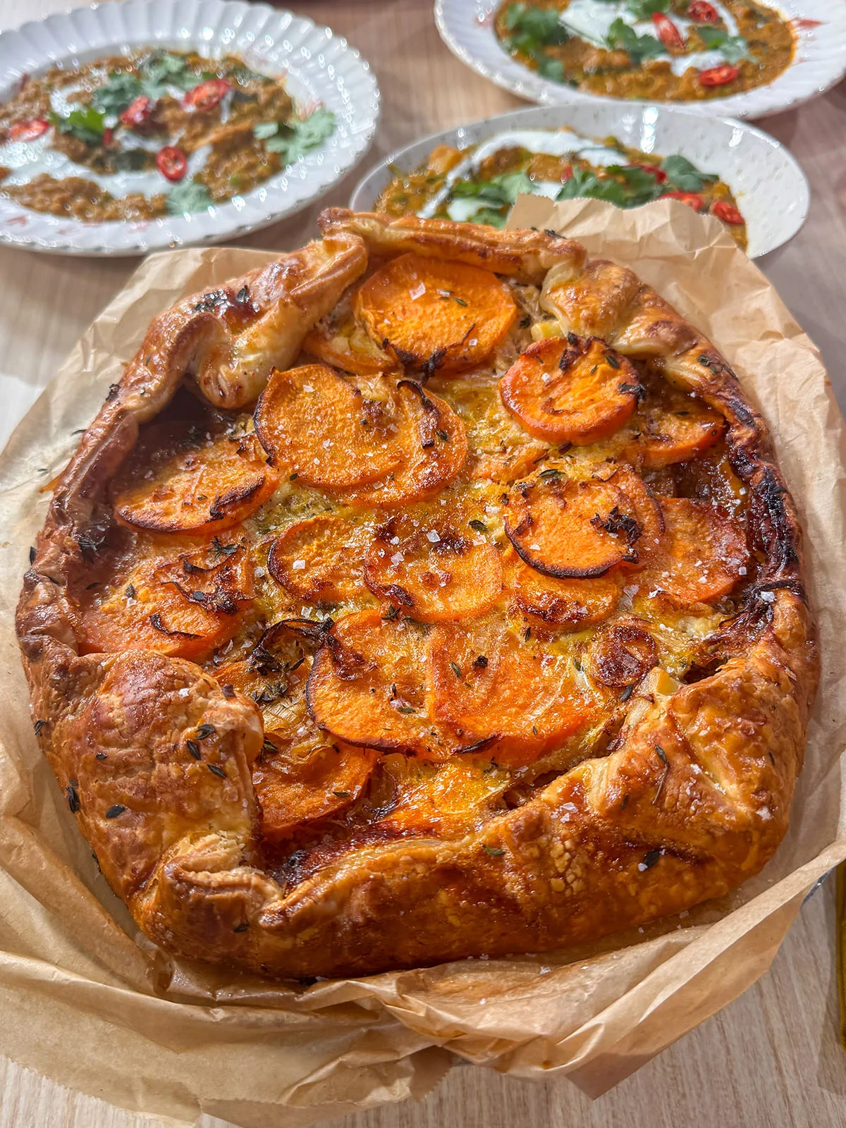 Simpler sweet potato galette