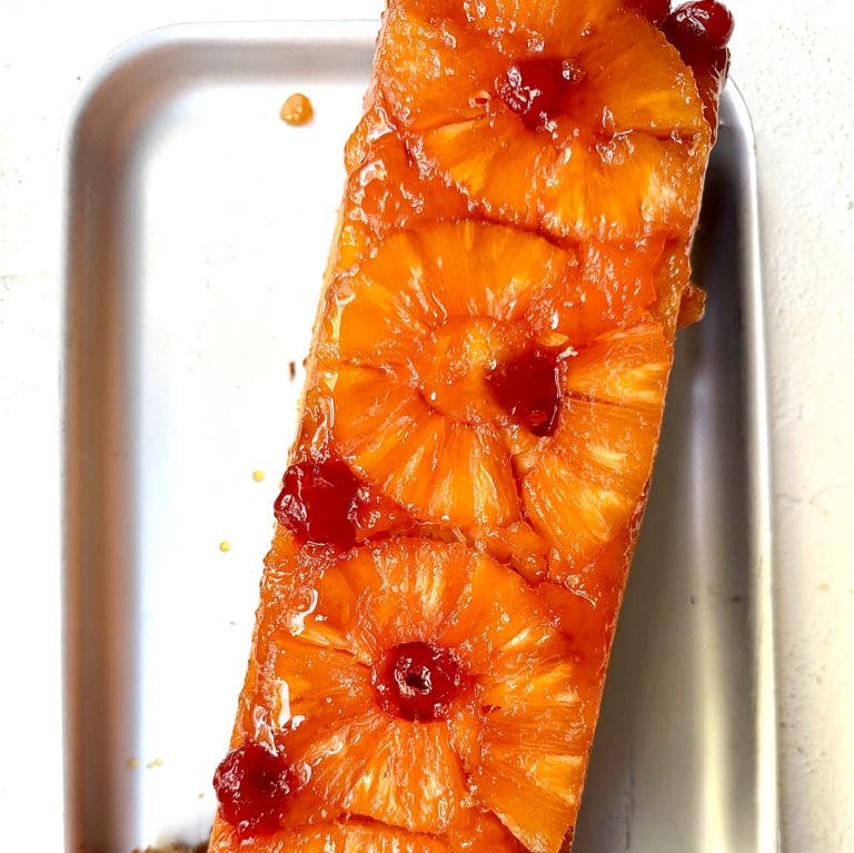 Upside down pineapple cake